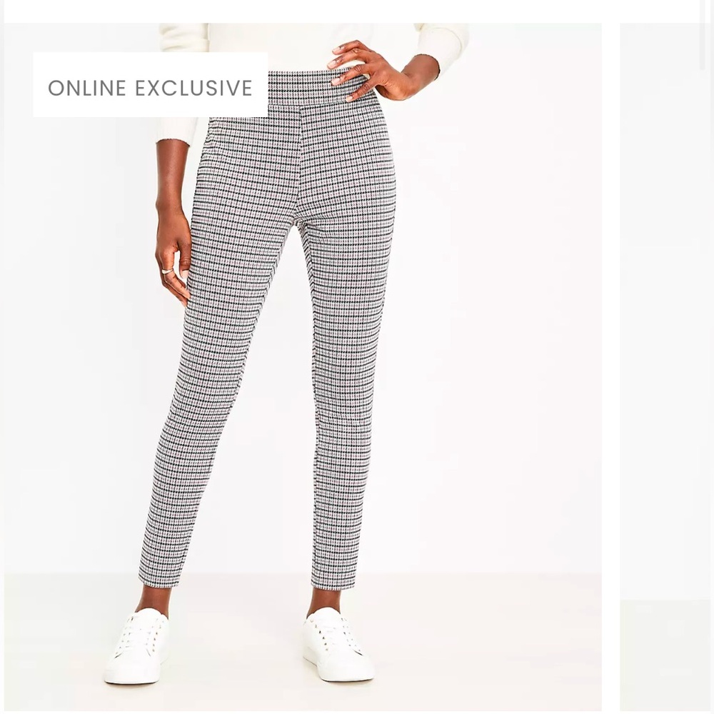 Loft Petite Houndstooth Leggings
